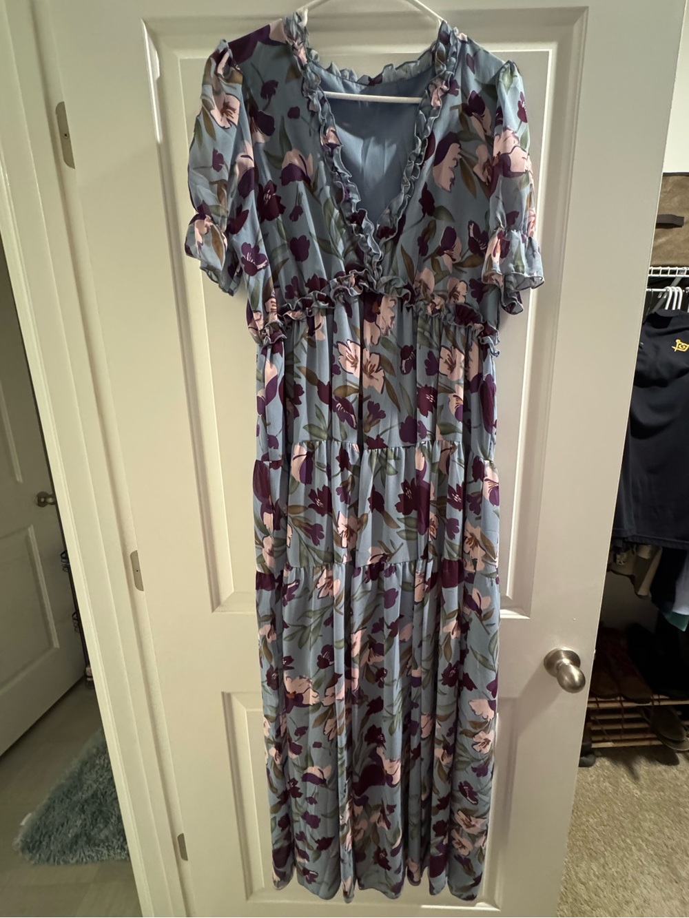 BLENCOT Womens Casual Boho Floral Printed